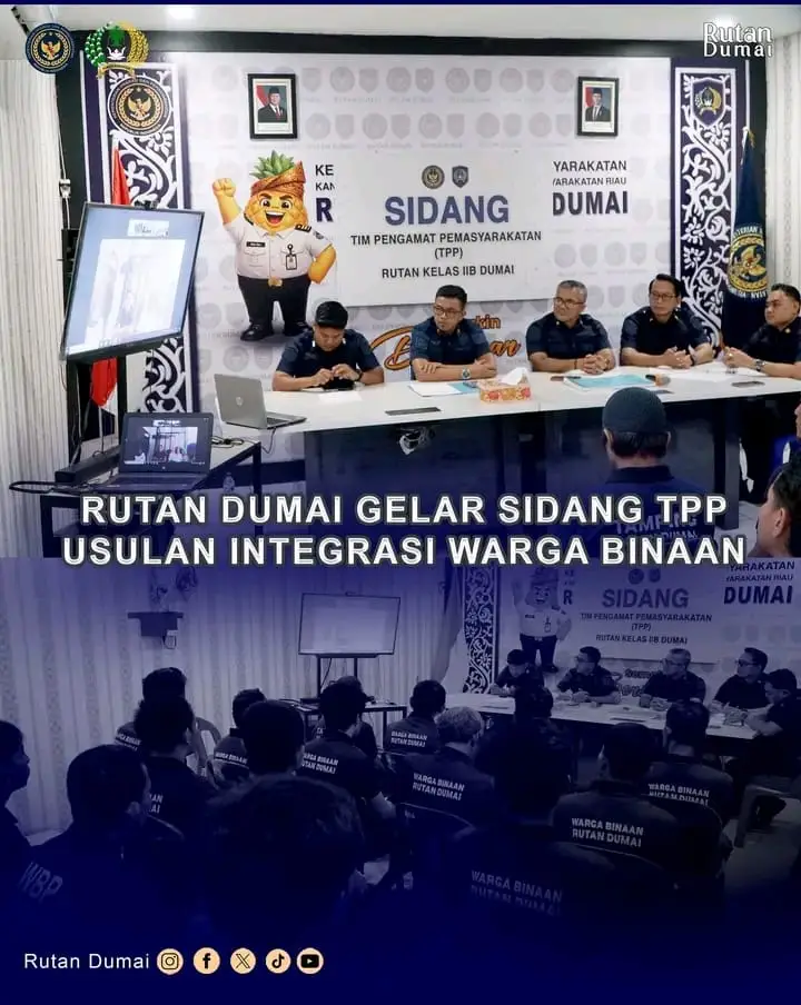 Rutan Dumai Gelar Sidang TPP